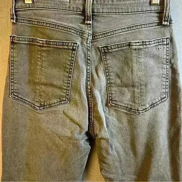 Rag & Bone Black Nina High Rise Ankle Skinny Jeans sz 29 - Picture 4 of 9